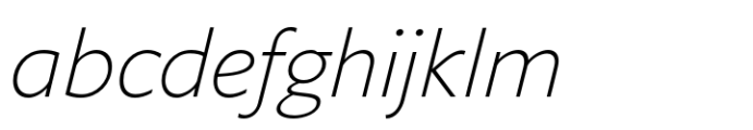 Varisse Sans Light Italic