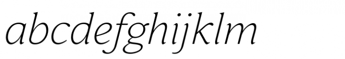 Varisse Soft Serif Light Italic