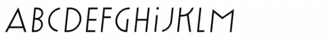 Varygraphie Thin Italic