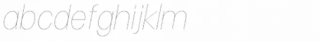 Vayu Sans Thin Italic