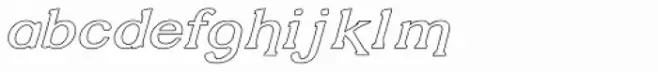 Vengeance Outline Italic