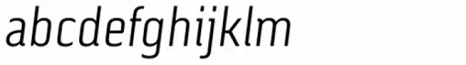 Via Sans Light Italic