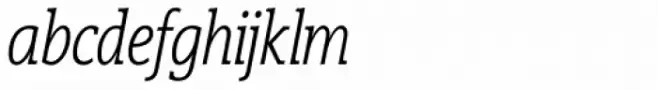 Vigor DT Condensed Light Italic 100