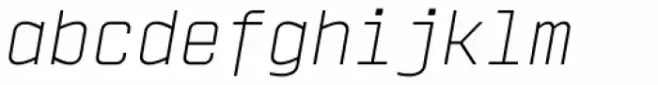 Vin Mono Pro Extra Light Italic