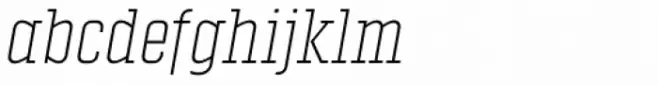 Vin Slab Pro Extra Light Italic