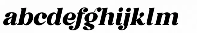 Vintage Glamour Extrabold Italic