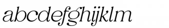Vintage Glamour Thin Italic