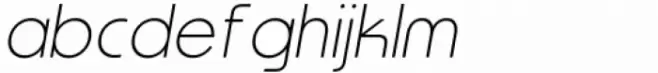 Vista Morgan Sans Thin Italic