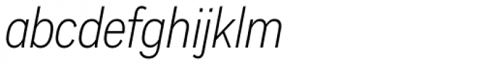 Vito Condensed Light Italic