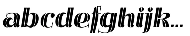 Vivala Re Bold Italic Inline