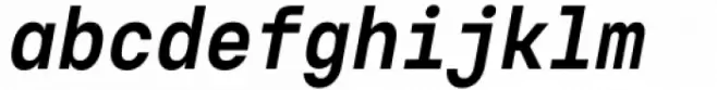 Voyager Mono Condensed Bold Italic