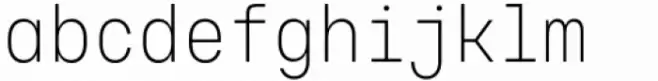 Voyager Mono Condensed Extra Light Alt