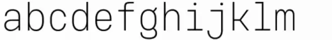 Voyager Mono Condensed Extra Light