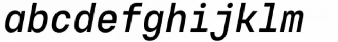 Voyager Mono Condensed Medium Italic