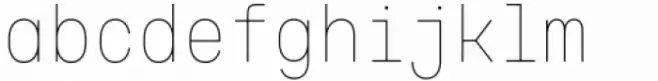 Voyager Mono Condensed Thin Alt