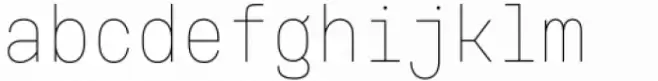 Voyager Mono Condensed Thin