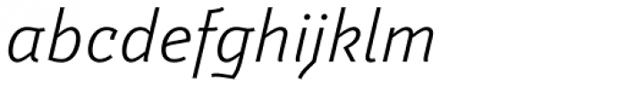 Weitalic Light Italic