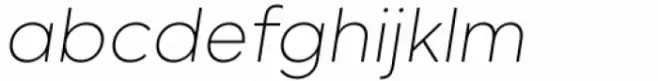 Willgray A Extra Light Italic