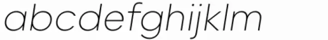 Willgray B Extra Light Italic
