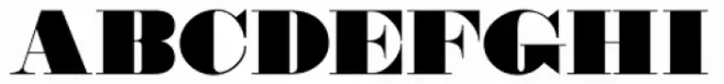 Wood Type Bodoni JNL