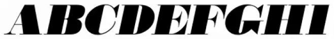 Wood Type Bodoni Oblique JNL