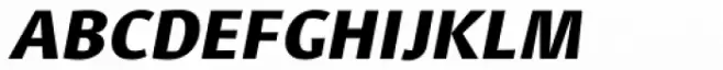 Xtra Sans SC Heavy Italic