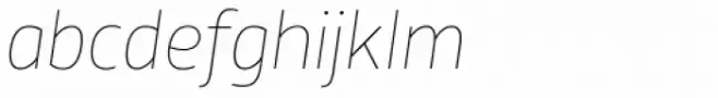 XXII Centar ExtraThin Italic
