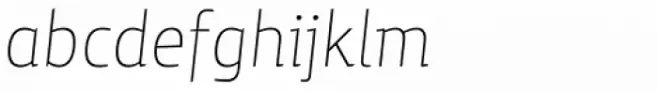 Yalta Sans Std Thin Italic