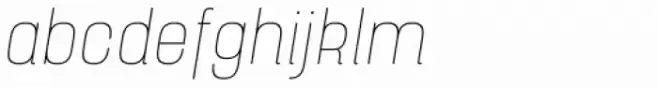 Yoshida Sans Thin Condensed Italic