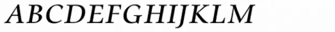Zapf Renaissance Antiqua Book Italic SC OSF