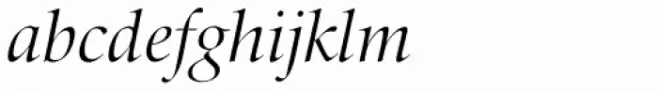 Zapf Renaissance H EF Light Italic