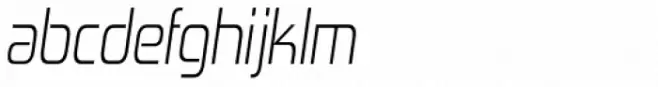 Zekton Condensed Light Italic