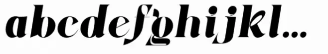 Zenoa Black Italic