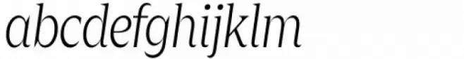 Zin Display Condensed Light Italic