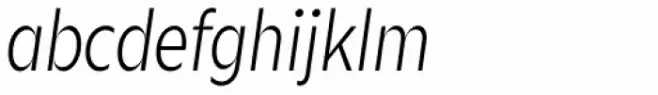 Zin Sans Condensed Light Italic