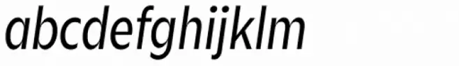 Zin Sans Condensed Regular Italic