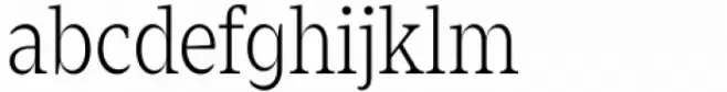 Zin Serif Condensed Light