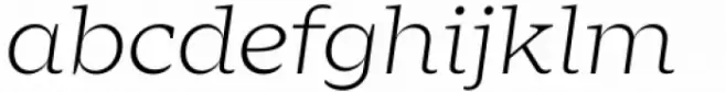 Zin Serif Extended Light Italic