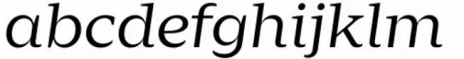 Zin Serif Extended Regular Italic