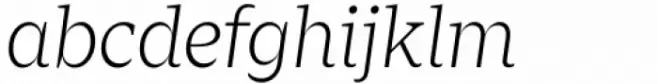 Zin Serif Light Italic