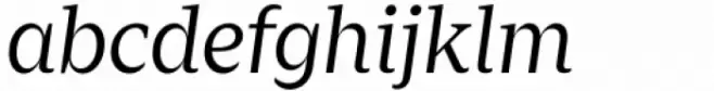 Zin Serif Regular Italic