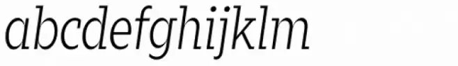 Zin Slab Condensed Light Italic