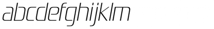 Zrnic ExtraLight Italic