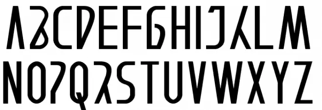 < AFTERAIN /> Font UPPERCASE