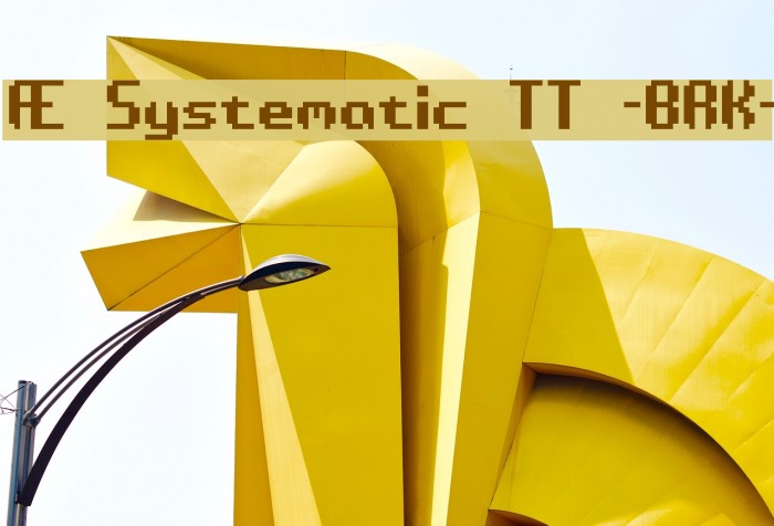 Æ Systematic TT -BRK- フォント examples