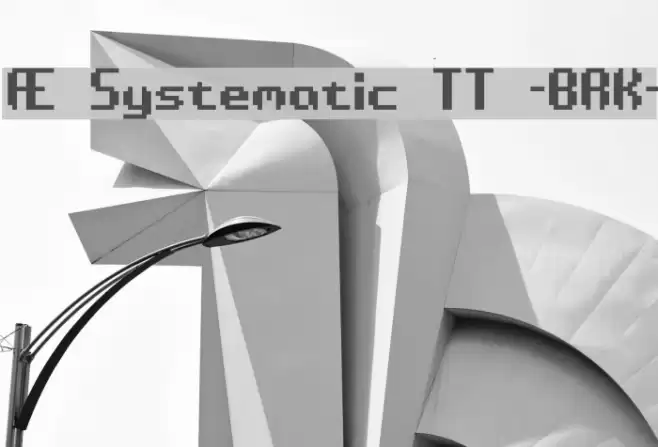 Æ Systematic TT -BRK- フォント examples