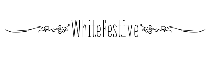 { White Festive }  Free Fonts Download