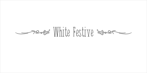 { White Festive } Logo