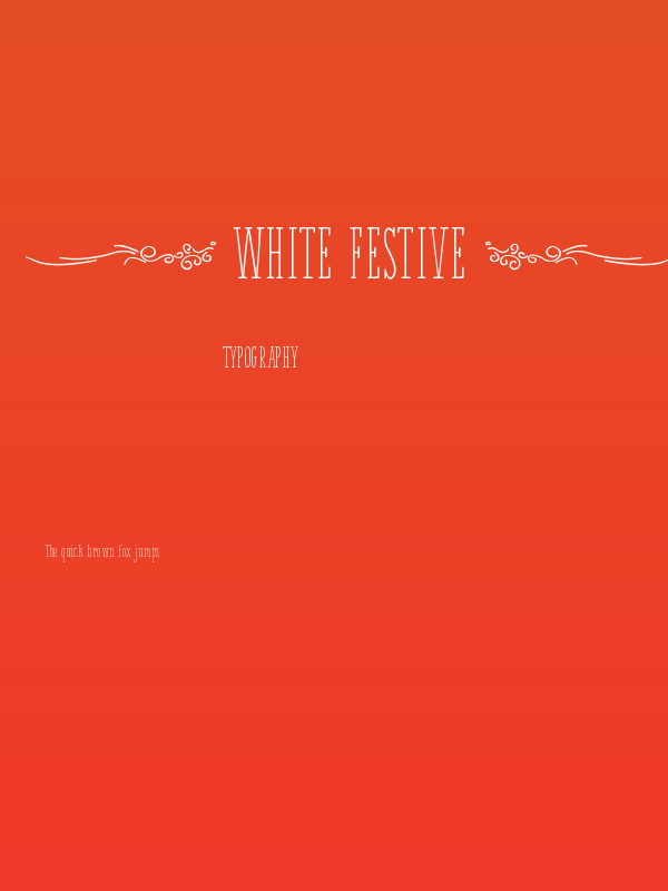 { White Festive } Poster
