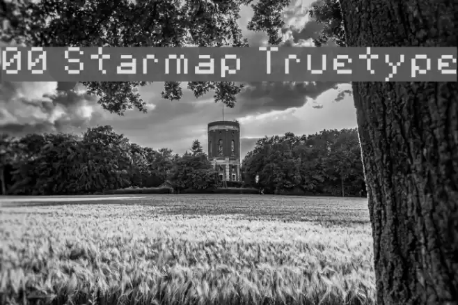 00 Starmap Truetype Font examples
